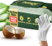 Petazy emballage avant montrant boîte 25 lingettes, gain de temps pour toilettage