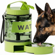 PETDOTT gourde face olive green montrant capacité et design pratique