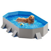 Peteast vue avant de la piscine montrant une grande surface sécurisée