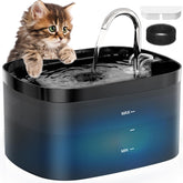 Petilog fontaine face avant noire montrant design robinet et grande capacité