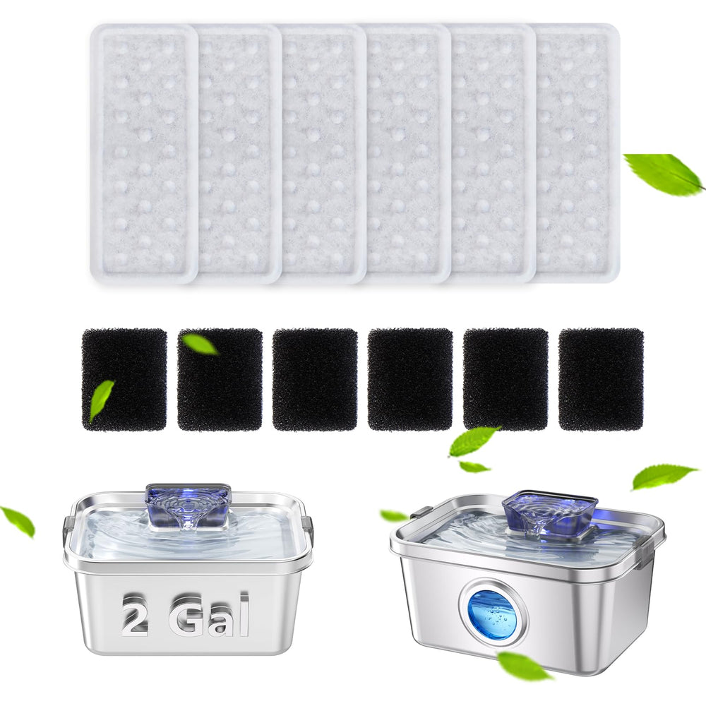 PETIMI packaging avant montrant lot filtre 6 et éponges 6 pour remplacement