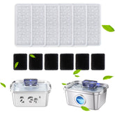 PETIMI packaging avant montrant lot filtre 6 et éponges 6 pour remplacement