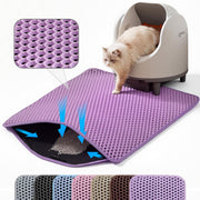 Petinstinct vue avant du tapis pour protéger la litière et garder propre