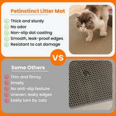 Petinstinct vue de la couche inférieure imperméable protégeant le sol