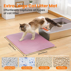 Petinstinct gros plan texture honeycomb qui capture la litière et protège les pattes