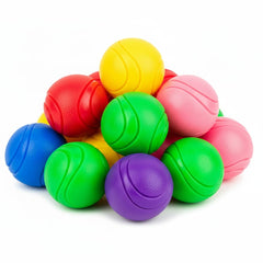 Petite Paws emballage six balles colorées, rangement pratique