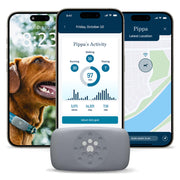 Petivity Purina face avant du traceur montrant design compact et localisation rapide