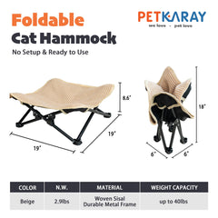 PETKARAY gros plan sisal naturel offrant surface de griffade résistante