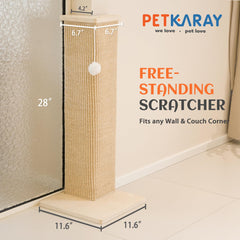 PETKARAY gros plan sisal naturel attirant les griffes