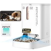 PETKIT distributeur face avant montrant design compact et commandes faciles
