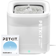 PETKIT vue avant de la fontaine montrant design compact et accès facile