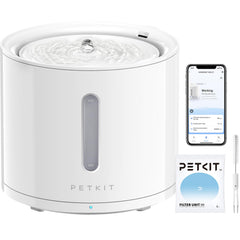 PETKIT vue avant de la fontaine, design compact et accès facile