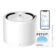 PETKIT fontaine face avant montrant design hygiénique et flux d’eau