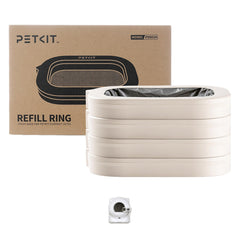 PETKIT face avant du pack d’anneaux recharge pratique et compact
