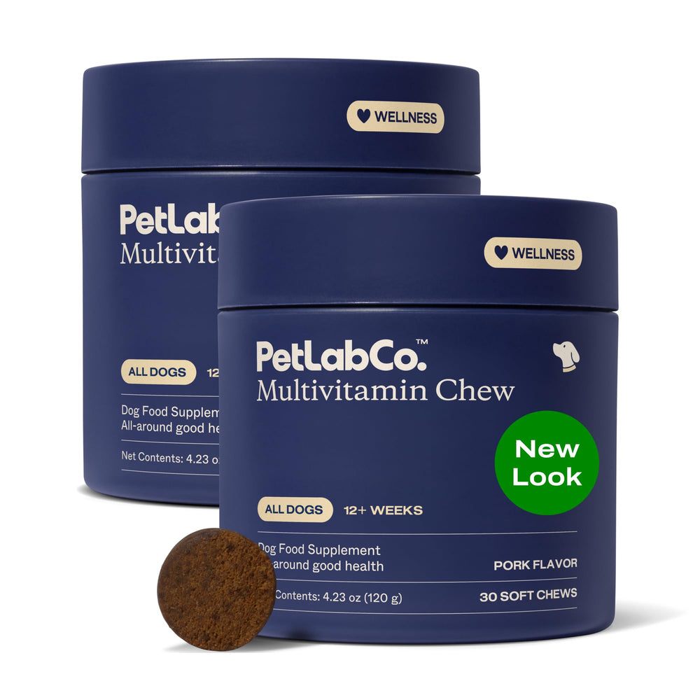PetLab Co emballage avant présentant le pack de 2 et avantage double