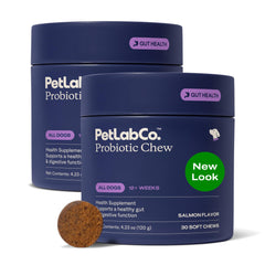 PetLab Co. emballage avant montrant pack 2 pour approvisionnement durable