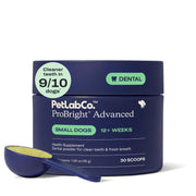 PetLab Co. pot ProBright Small face montrant emballage et bénéfice simplicité