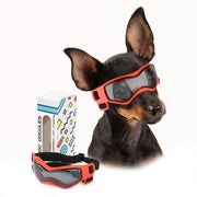 PETLESO emballage avant montrant lunettes orange et bénéfice protection