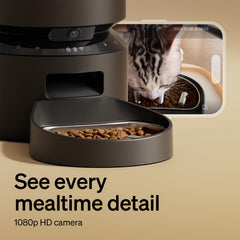 PETLIBRO bol inox slow‑feed gros plan, réduit vitesse d'ingestion