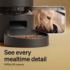 PETLIBRO gros plan sur la caméra 1080p montrant netteté pour surveiller l'animal