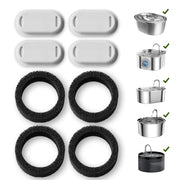 PETLIBRO emballage face montrant le pack de 4 filtres, praticité pour remplacements