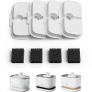 PETLIBRO packaging filtres montrant pack et compatibilité, assure tranquillité d'esprit