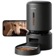 PETLIBRO vue frontale du distributeur automatique montrant design compact et écran