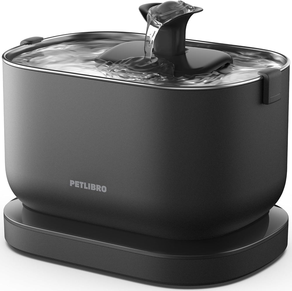PETLIBRO fontaine face avant montrant design moderne et gain d'espace
