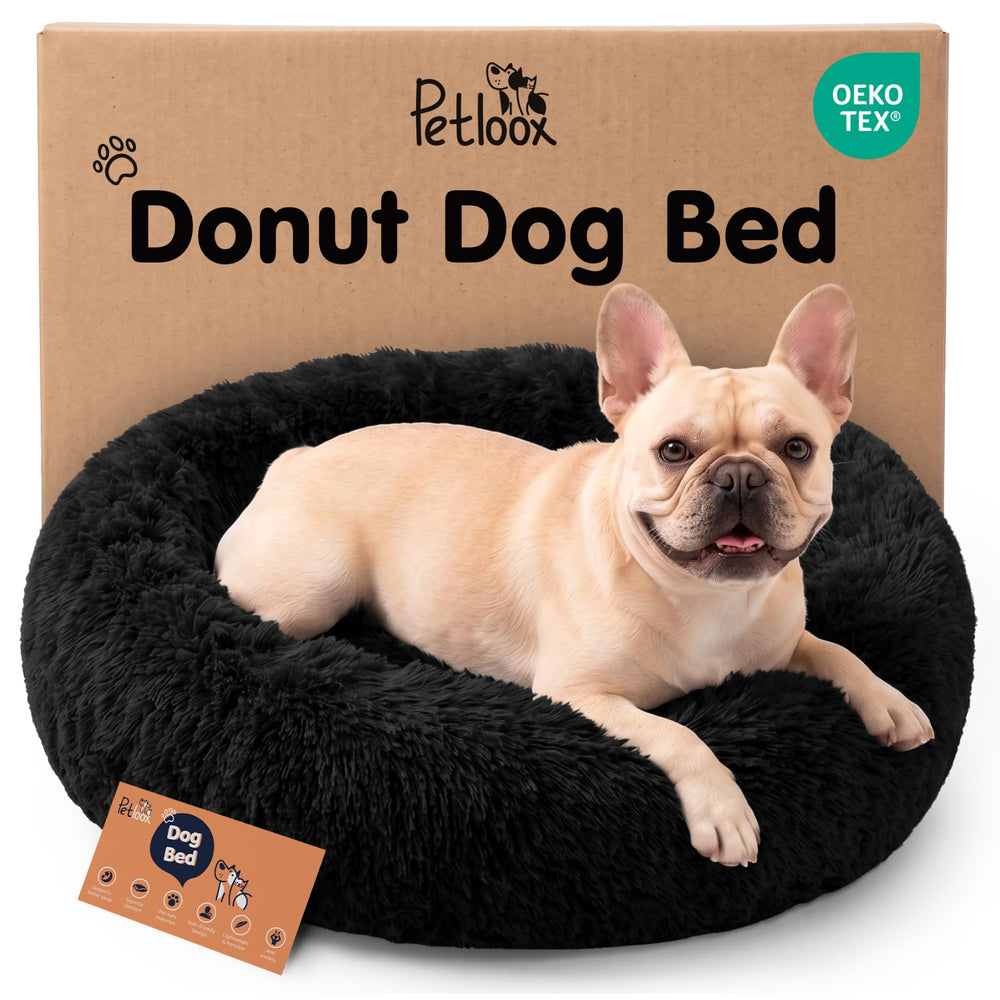Petloox panier donut face avant montrant confort apaisant