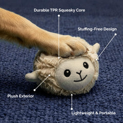 Pet Lou gros plan sur la texture en nylon texturé offrant durabilité