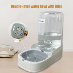 Petmagic double cuvette et filtre retenant impuretés pour eau propre