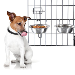 PETMAKER gamelle inox frontale montrant construction robuste et nettoyage facile