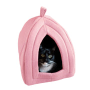 PETMAKER lit-maison vue avant montrant l'entrée et confort sécurisé