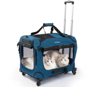 PetMasion face avant du transporteur XL montrant ouverture et confort