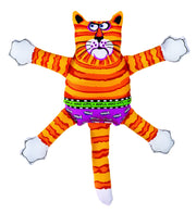 Petmate Fat Cat Classic face avant de l'emballage montrant le jouet robuste et ludique