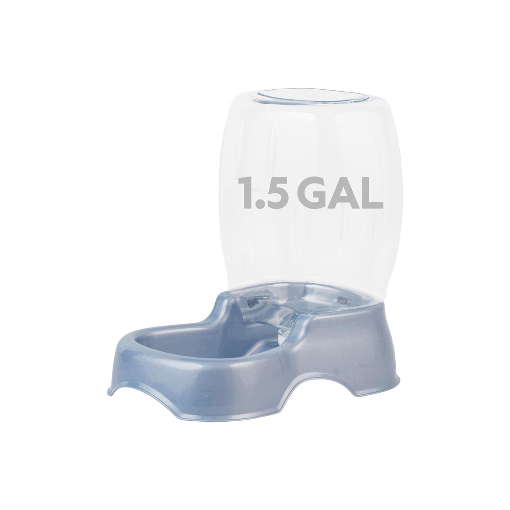 Petmate vue de face montrant capacité 1,5 gallon et design pratique