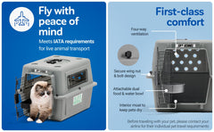 Petmate Sky Kennel intérieur avec tapis absorbant pour confort et propreté
