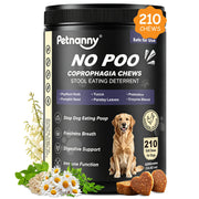 Petnanny emballage avant montrant le produit et avantage anti-coprophagie