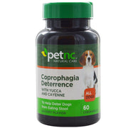 PetNC Natural Care emballage avant montrant 60 comprimés pour éviter la coprophagie