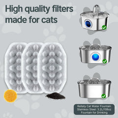 PetNeizance coupe du filtre exposant couches coton charbon résine pour filtration