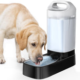 PETNF vue de face du distributeur avec bol inox, facilité d'accès pour animaux