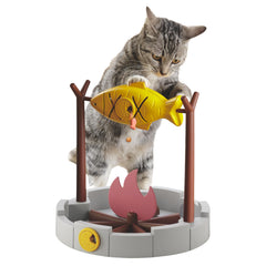 PetPals vue avant du jouet poisson grillé, attire et divertit le chat