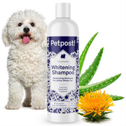 Petpost flacon face montrant l'étiquette et bénéfice éclaircissant