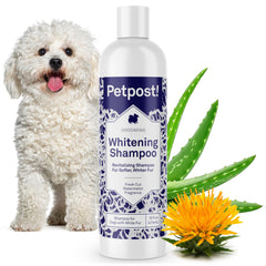 Petpost flacon face montrant l'étiquette et bénéfice éclaircissant