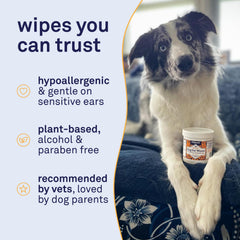 Petpost utilisation sur chien nettoyant oreille sans stress pour animal
