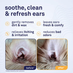 Petpost gros plan texture coton ultra-doux pour confort auriculaire