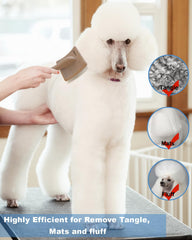 Petqueen manche en bois 8 pouces offrant prise stable et confort