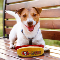 Pets First jouet hot dog en usage par chien stimulant activité