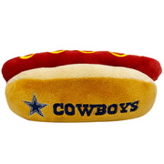 Pets First hot dog devant montrant logo Dallas Cowboys et attraction visuelle