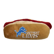 Peluche Pets First Detroit Lions face avant montrant logo et attractivité pour jouer
